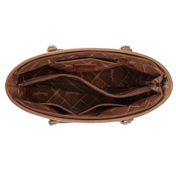 Wrangler Sunflower Print Tote Bag Khaki - Picture 3 of 4